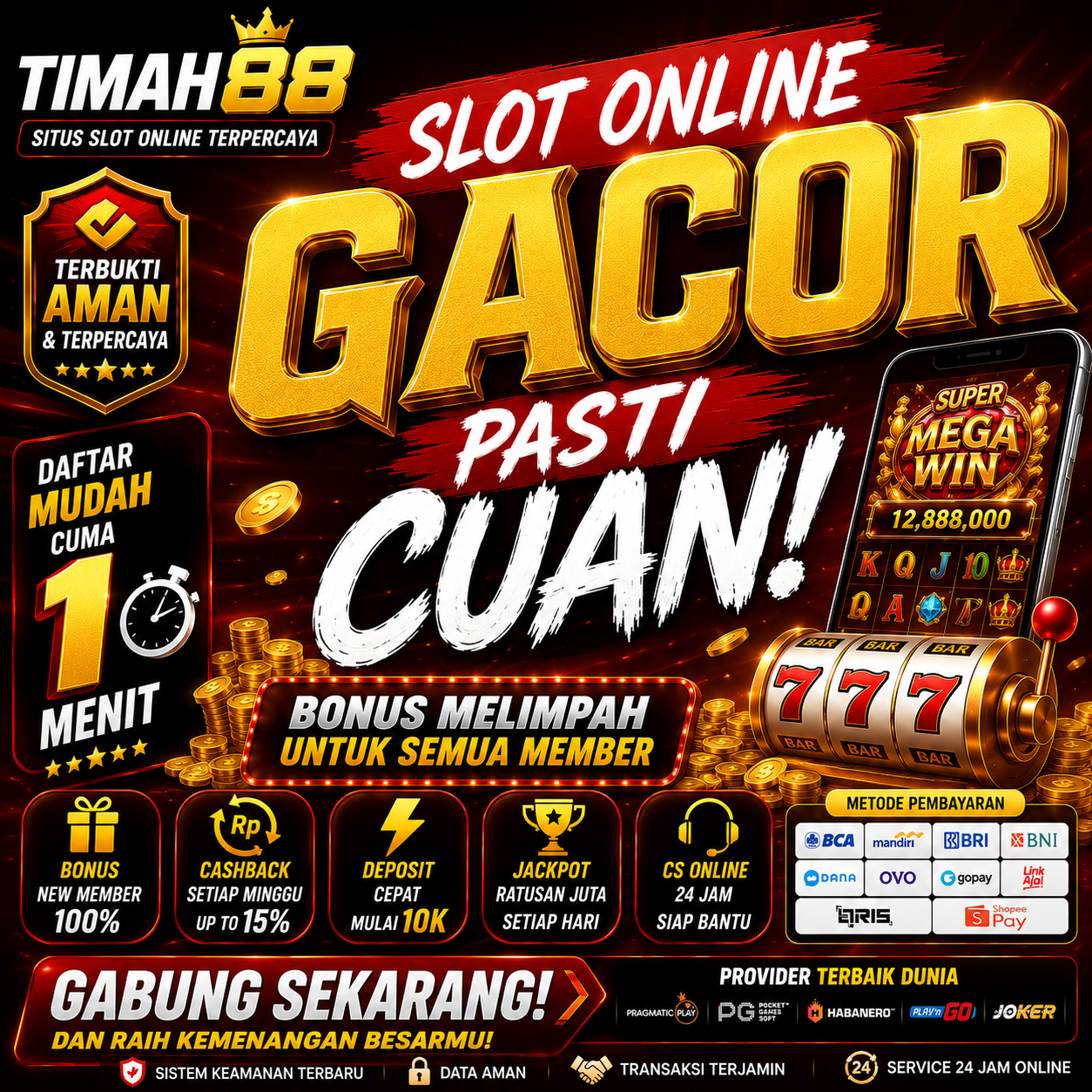TIMAH88 Platform Slot Online Modern dengan Layanan Cepat dan Promo Menarik