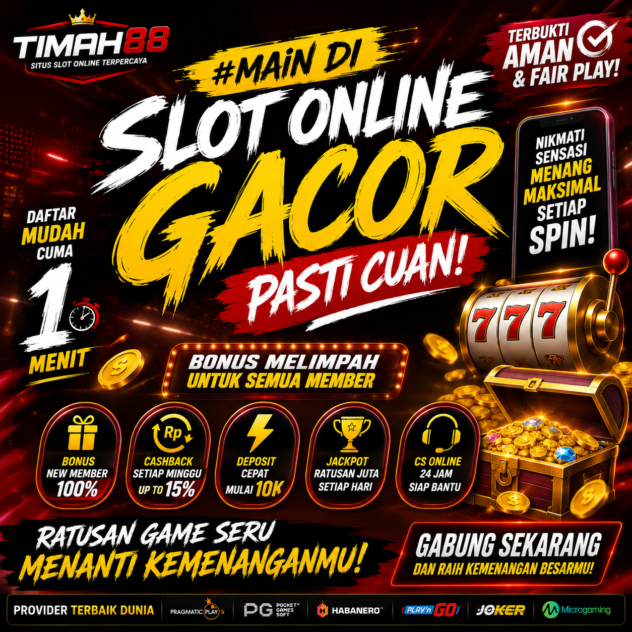 Slot Online Terpercaya dengan Beragam Promo dan Layanan Profesional