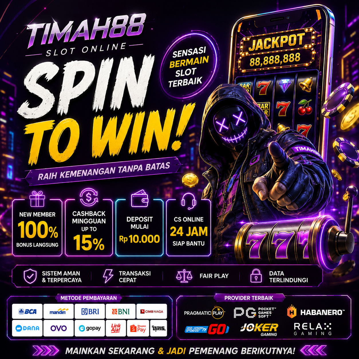 TIMAH88 Slot Online Futuristik dan Modern