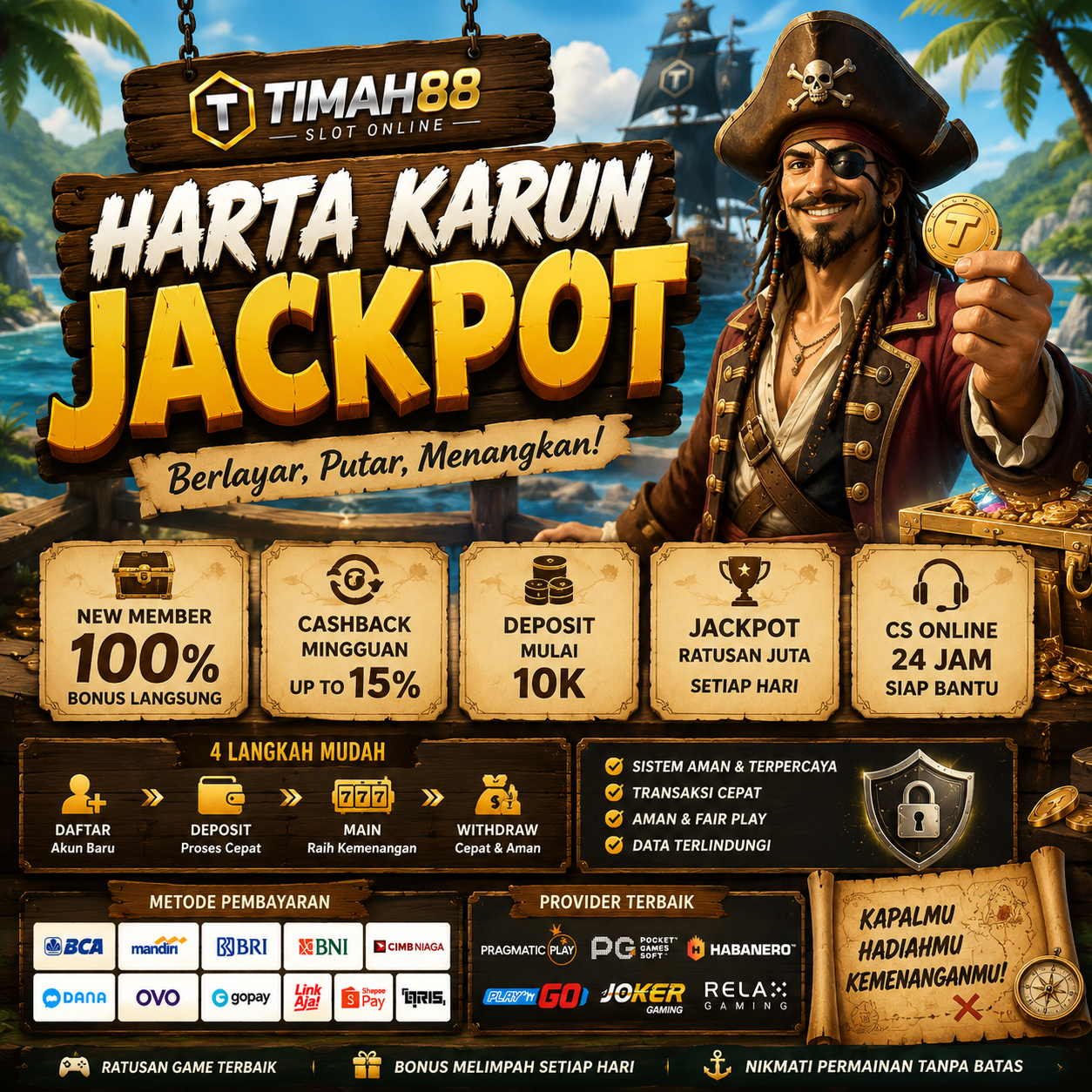 TIMAH88 Jackpot Menghadirkan Tampilan Baru Bertema Petualangan