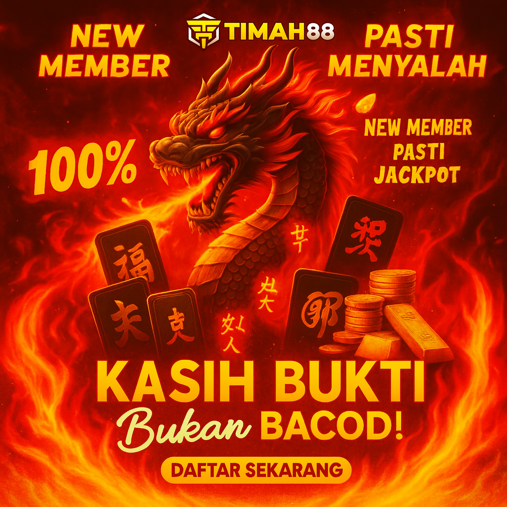 Promo New Member TIMAH88 Bonus 100%Mudah Jackpot